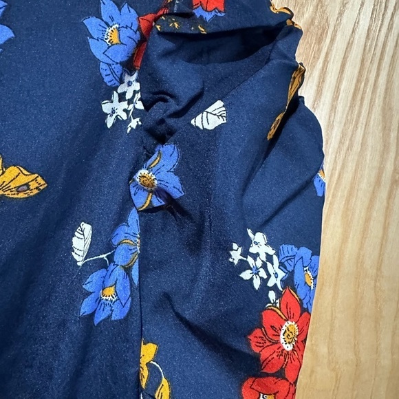 - Butterfly floral mixed print navy multicoloured dress size 14 new newlook - Picture 5 of 11